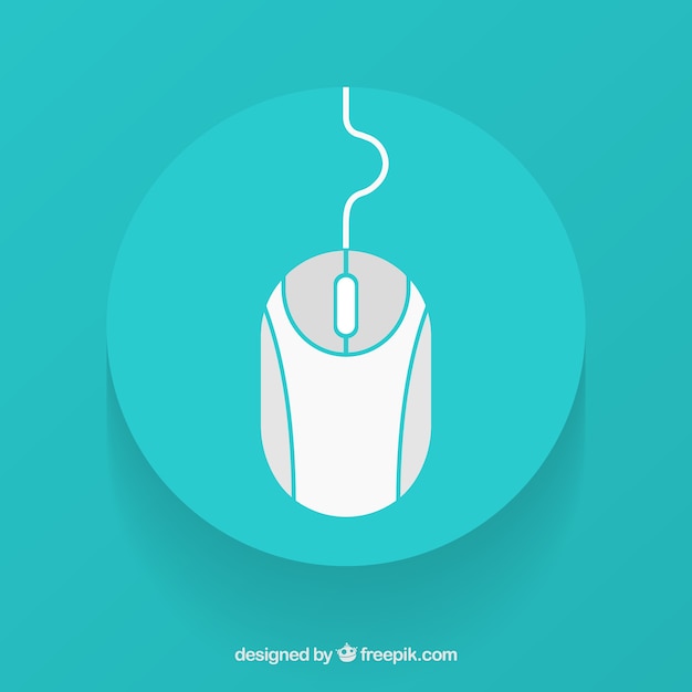 Free Vector Flat computer mouse
