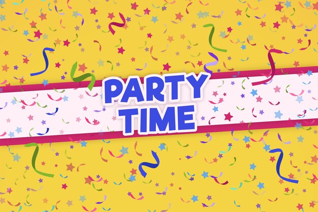 Download Free Flat Confetti Background Vector Template