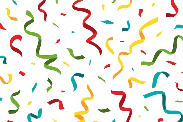 Flat confetti background