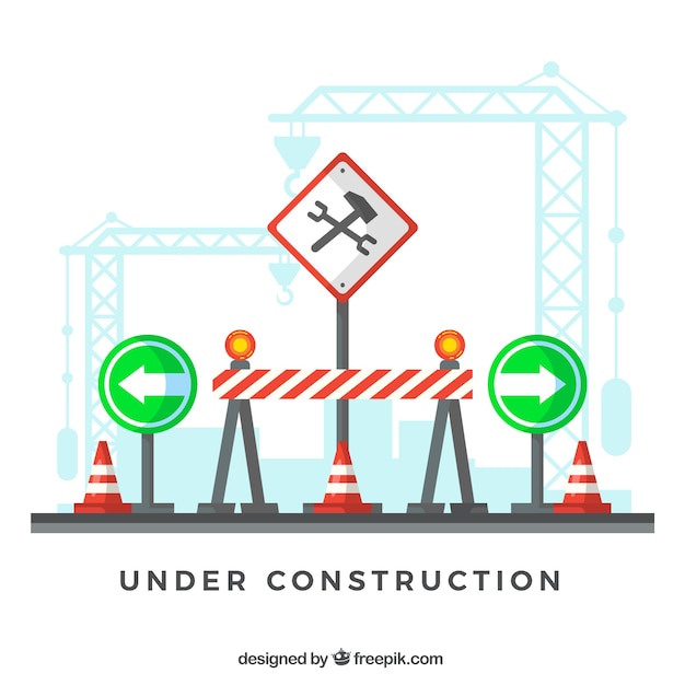 Flat under construction template