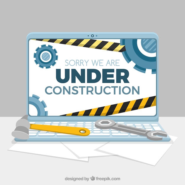 Flat under construction template