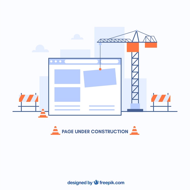 Flat under construction template