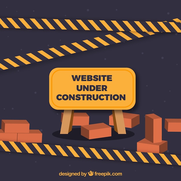 Flat under construction template