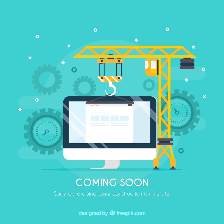 Free Vector flat under construction template