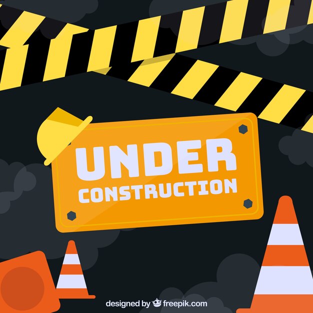 Flat under construction template