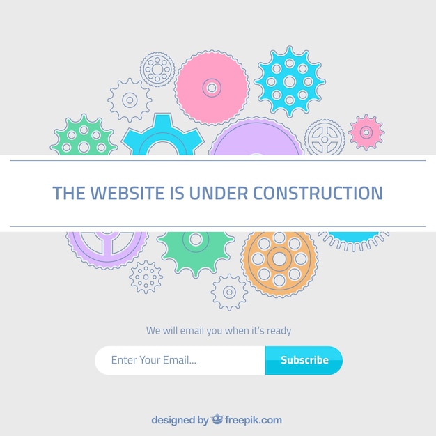 Flat under construction template