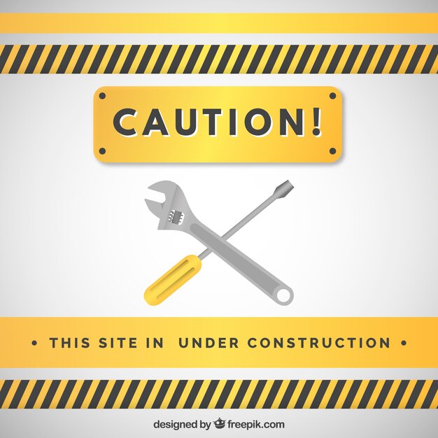 Flat under construction template