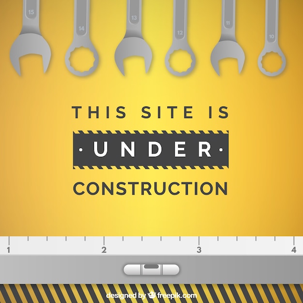 Flat under construction template