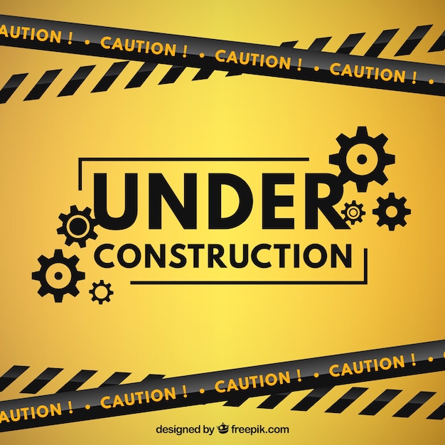 Flat under construction template