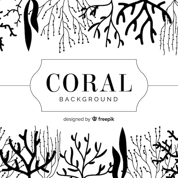 Flat coral background