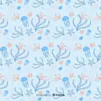 Free vector flat coral pattern