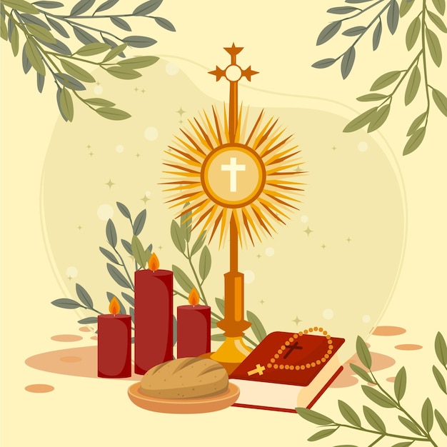 Free vector flat corpus christi illustration