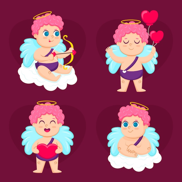 Flat cupid character set