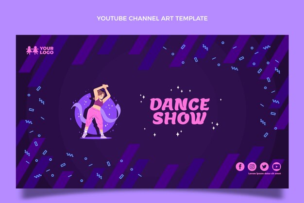 Плоское танцевальное шоу на канале youtube искусство