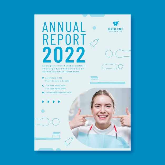 flat dental clinic annual report template