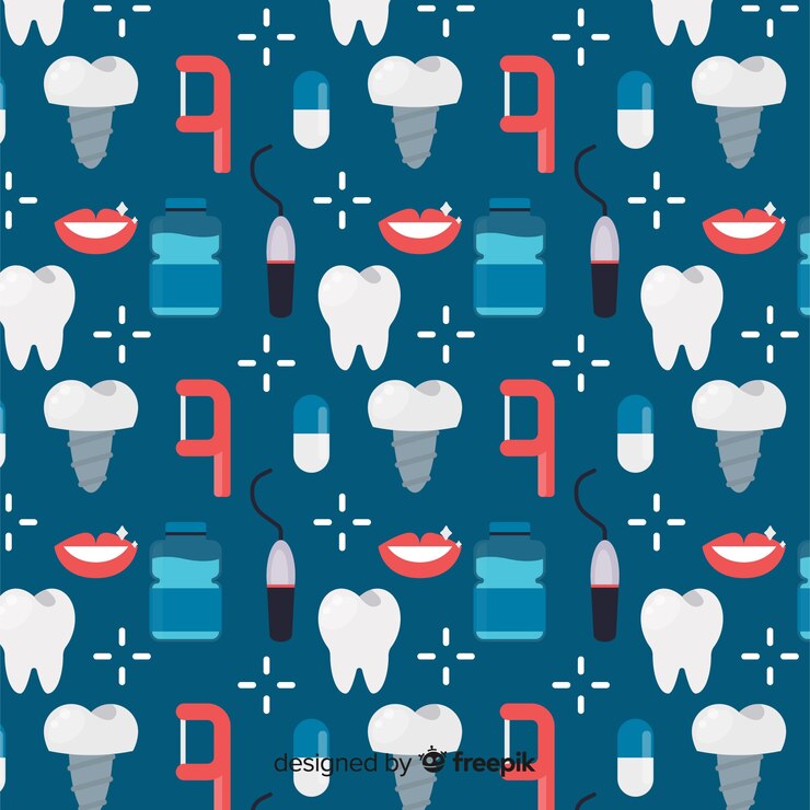 Free Vector flat dentist pattern