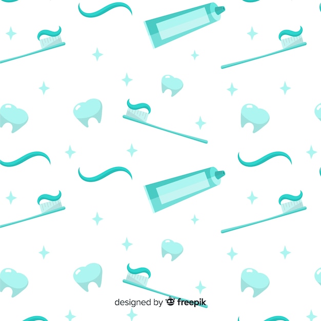 Free vector flat dentist pattern