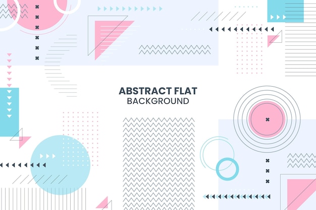 Flat design abstract background