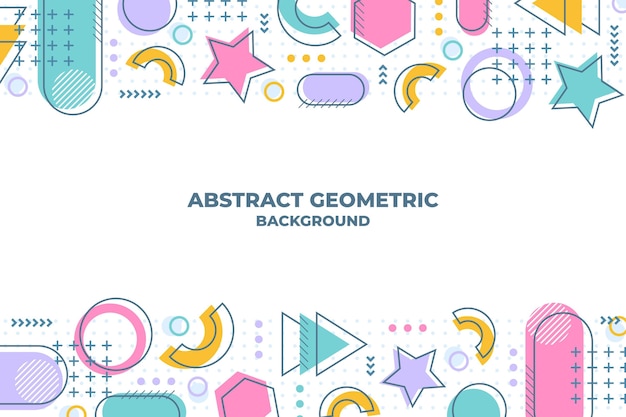 Flat design of abstract background