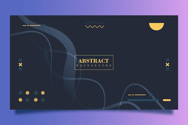 Flat design abstract background