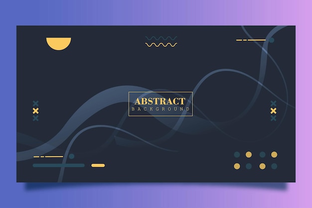 Flat design abstract background