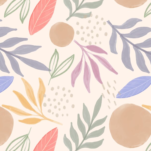 Flat design abstract watercolor pattern