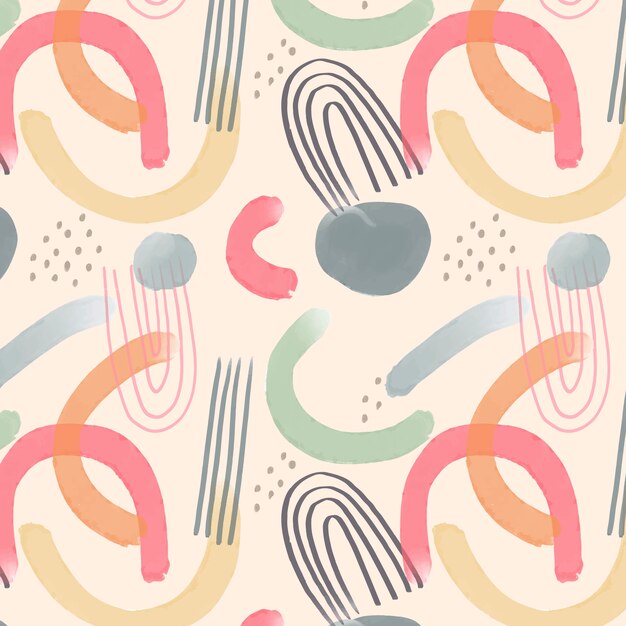 Free vector flat design abstract watercolor pattern