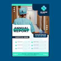 Free vector flat design aesthetic medicine annual report