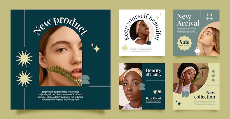 Free Vector flat design aesthetic medicine instagram post