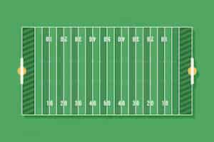 Free vector flat design american footbal field