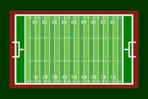 Free vector flat design american football field