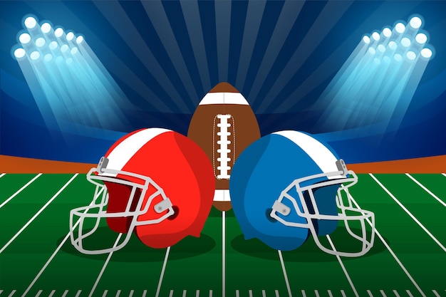 Free vector flat design american football