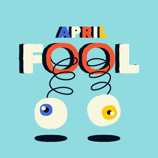 Free vector flat design april fools day concept