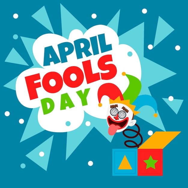 Free vector flat design april fools day concept