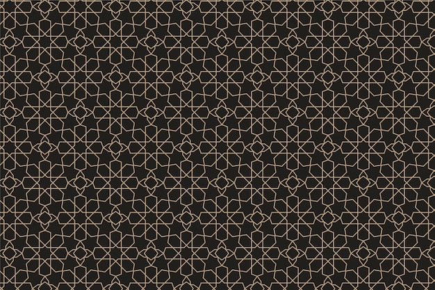 Flat design arabesque pattern