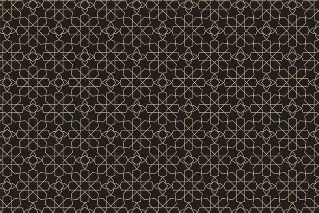 Flat design arabesque pattern