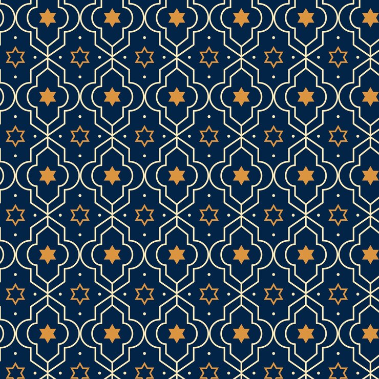 Free Vector flat design arabesque seamless pattern
