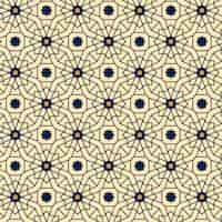 Free vector flat design arabesque seamless pattern