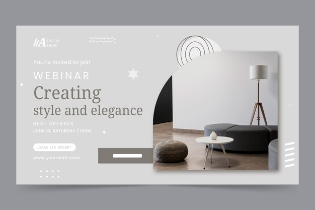 flat design architecture project webinar