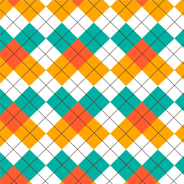 flat design argyle pattern