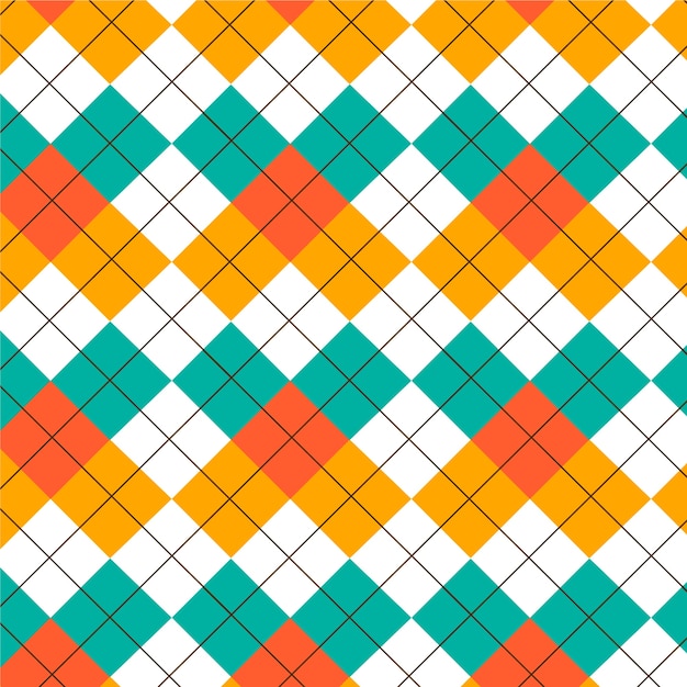 Free vector flat design argyle pattern