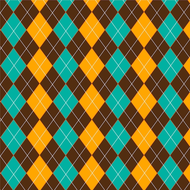 Free vector flat design argyle pattern