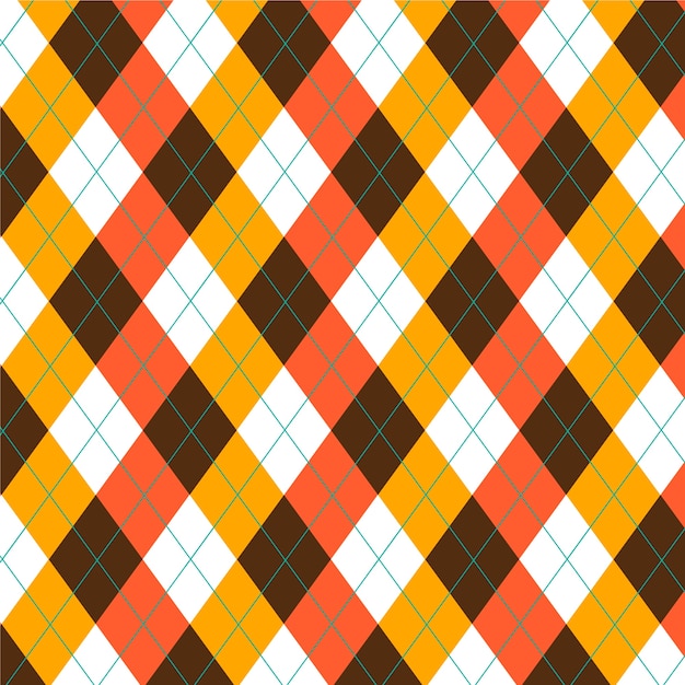 Flat design argyle pattern