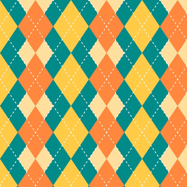 Free vector flat design argyle pattern