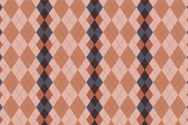 Flat design argyle pattern