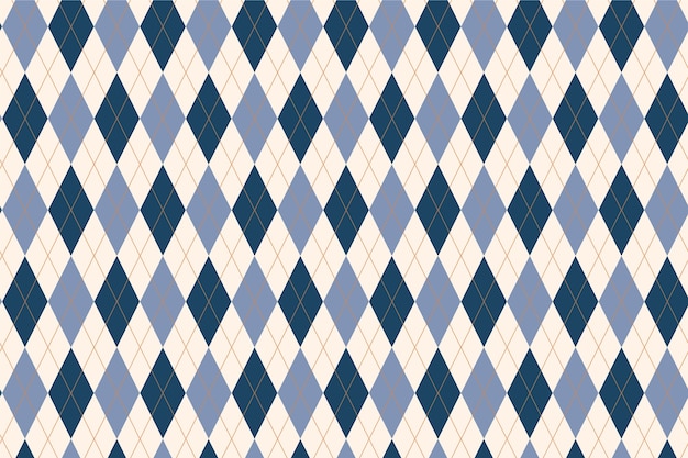 Flat design argyle pattern