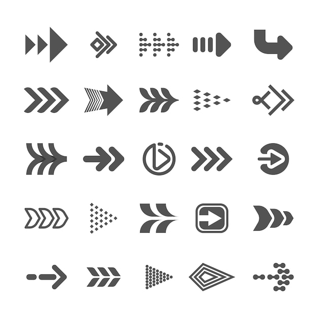 Free vector flat design arrow collection