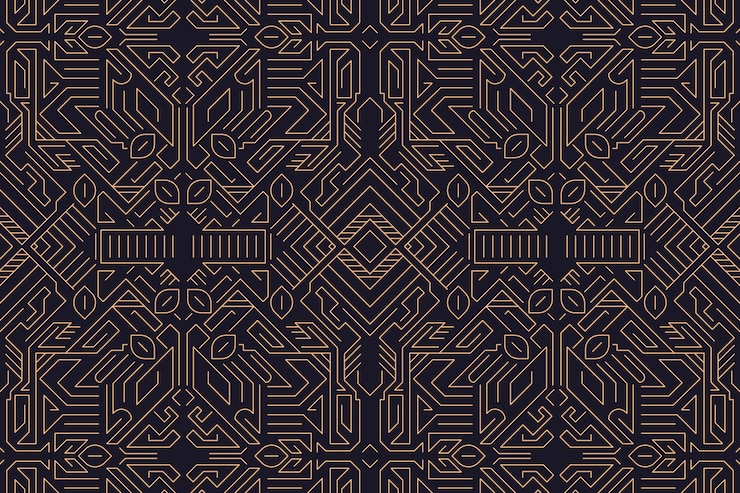 Free Vector flat design art deco background