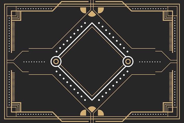 Free vector flat design art deco background