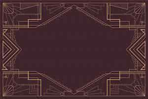 Free vector flat design art deco background